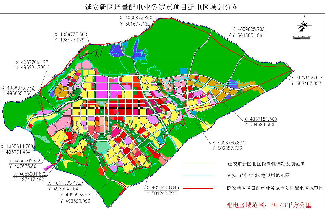 延安市新区地图图片